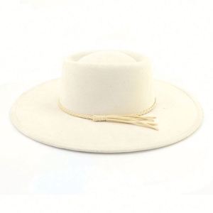 Custom Outdoor Wholesale High Quality Wide Brim Wool Felt Suede Fedora <b>Hat</b> <b>Band</b> Unisex Party Fishing Casual Character 3D - Product Image 4