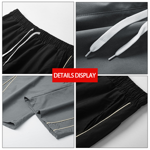 <span class=keywords><strong>Pantaloni</strong></span> Sportivi da <span class=keywords><strong>Uomo</strong></span> Personalizzati con Logo Privato, 140GSM in Poliestere Tinta Unita, Asciugatura Rapida, Vestibilità Comoda con <span class=keywords><strong>Elastico</strong></span> Centrale, Taglio Dritto - Product Image 5