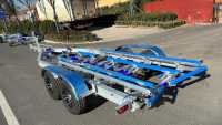 Remorque de bateau en aluminium à essieux tandem de haute qualité de 8.2m avec capacité de chargement de 2835kgs remorque de bateau en aluminium