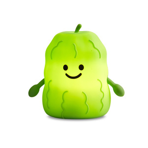 Bitter Melon Silicone Night <b>Light</b> With Tap Control Three Brightness Levels Timer USB Powered Bedside Lamp For Kids <b>Sleep</b> - Product Image 5