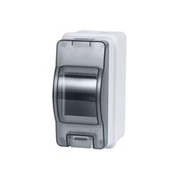 Boîtier de distribution PC étanche IP65 pour extérieur, interrupteur HT-3 voies, circuit MCB, rail DIN