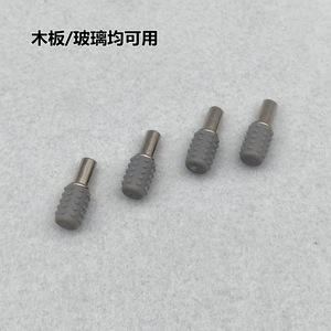 ชั้นวางของโลหะพร้อมปลอกยาง ทนทานสำหรับยึดแผ่นกระจกในตู้ - Product Image 2