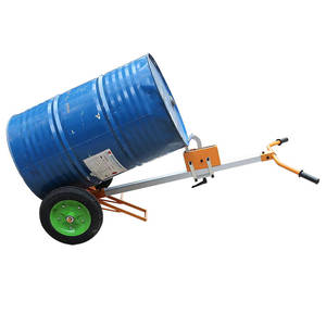 Venta caliente 350kg Manual Hidráulico de acero Barril Mover Equipo de manejo de tambor de aceite con cuatro ruedas OEM personalizable - Product Image 6
