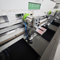 Machine de perçage et de fraisage CNC OUWO 3200 mm avec table de travail rotative pour la fabrication de fenêtres et de portes en aluminium, cuivre et PVC