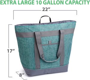 Bolsa Térmica Impermeable Grande para <span class=keywords><strong>Playa</strong></span> Gelory, Bolsa de Compras Reutilizable para Mujer, Bolsa de Almuerzo con Asa, 20L, Nailon - Product Image 2