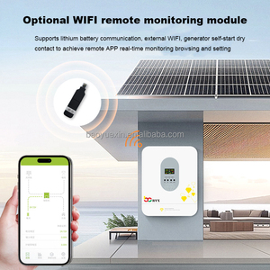 Inversor solar híbrido 3.6KW 6KW 10KW 48V Onda sinusoidal pura Red de encendido/apagado Salida de CA dual Protección IP65 Controlador MPPT WIFI Inversor - Product Image 4