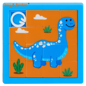 Trượt trò chơi câu đố vui vẻ khủng long trượt câu đố đồ chơi thiết lập handout đồ chơi bên ủng hộ cho trẻ em - Product Image 5