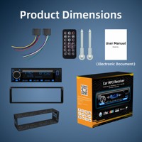 Toptan Araba MP3 Çalar 1DIN Araç Radyosu Bluetooth Eller Serbest RDS FM AM LCD 7RGB USB AUX Uzaktan Kumanda 1A