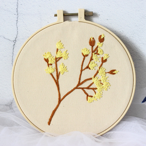 Beginner-Friendly Hand Stamped Cross Stitch Kit Cotton Fabric with Embroidery Hoop for Handcrafts and Needlework - Product Image 6