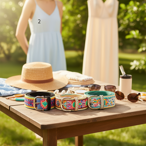 Cintura in paglia PP con fibbia a catena di perline rotonde, cintura in pelle da 5 cm, cintura alla moda da donna - Product Image 3