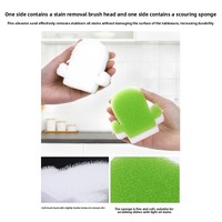 Éponge de nettoyage en forme de cactus JLY, gadget de cuisine, élimine efficacement les taches tenaces, éponge de nettoyage de cuisine de qualité supérieure