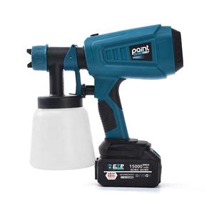 Pistola de Pintura Portátil de Litio HVLP de 180W, 800ml/min, Pequeña, para Uso Industrial y Bricolaje, con Alimentación a Presión, Pulverización Eléctrica, Vaso de 800ml/1000ml - Product Image 3