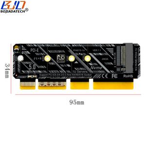 Carte adaptateur convertisseur PCI-E 5.0 4X vers M.2 NGFF M-Key pour SSD <span class=keywords><strong>NVMe</strong></span> <span class=keywords><strong>M2</strong></span> 2230 2242 2260 2280, compatible serveur 1U - Vente en gros usine - Product Image 2