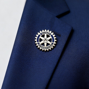 Rotary rotario club président International noel des anonymes métal épinglette badge accessoires mode dur émail doux broches - Product Image 3