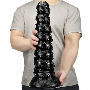 Boutique de jouets sexuels pour adultes LOVE d'un énorme gode noir en silicone pour la masturbation féminine Consoladores Para Mujer Sex Toys - Product Image 1