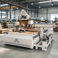 Centre d'usinage CNC pour le travail du bois, routeur CNC 3 axes, machine de découpe et de sculpture du bois ATC, 1300x2500mm, 7.5KW Syntec