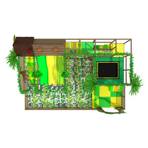 Jungle <span class=keywords><strong>arbre</strong></span> <span class=keywords><strong>maison</strong></span> Ninja éléments Sport toboggan jeux de jeux pour enfants intérieur aire de jeux Center décor - Product Image 2