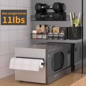 Paquete de 6 estantes de almacenamiento magnéticos de <span class=keywords><strong>metal</strong></span> organizador de cocina soporte de papel estante de especias magnético para refrigerador - Product Image 4