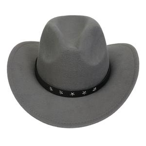 Chapeau de <span class=keywords><strong>cowboy</strong></span> pour adultes orné d'étoiles - Chapeaux de <span class=keywords><strong>cowboy</strong></span> en feutre pour hommes avec des étoiles - Accessoires de <span class=keywords><strong>costume</strong></span> de déguisement du Far West - Product Image 6