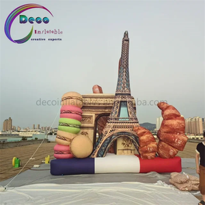Décoration gonflable sur le thème de <span class=keywords><strong>Paris</strong></span>, France, avec macarons et croissants, pour événements commerciaux et spectacles - Product Image 3
