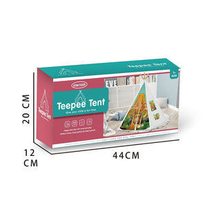 เต็นท์เต็นท์ของเล่นสำหรับเด็กแบบ3 in 1เสาไม้จริงรูปทรงเรขาคณิตแบบ DIY สำหรับใช้ในร่มเต็นท์ของเล่นสำหรับเด็ก - Product Image 4