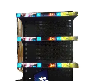 Çin Shenzhen HD COB 3in1 P1.25 akıllı raf LED ekran tabela 600cd/m2 WIFI Nova kontrol süpermarket için akıllı reklam