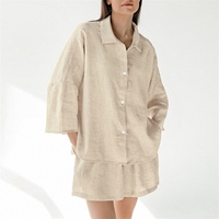 Aangepaste Oragnic Modale Pyjama 'S, Voor Vrouwen Set Zachte Lounge Dragen Tweedelige Dames Pyjama Sets Kleding/