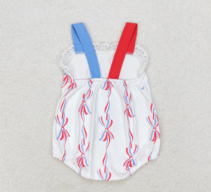 Baby Girls 4th Of July Bows Sibling Rompers Dresses <b>Clothes</b> Sets - Product Image 5
