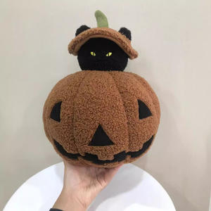 Peek-a-<span class=keywords><strong>Boo</strong></span> Cat Ghost Halloween Pillow 20,24 Million Holy Day Juguete de peluche <span class=keywords><strong>Super</strong></span> Soft PP Cotton Washed Technique para aliviar el estrés - Product Image 6