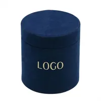 Tube d'emballage pour vêtements en carton velours laminé avec impression personnalisée
