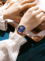 POEDAGAR 320 Nouvelle montre étanche avec éclairage nocturne, montre décontractée pour femme, bracelet en acier inoxydable, mouvement à quartz, montre sélectionnée comme cadeau