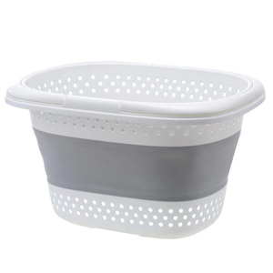 Basket Laundery Laundry Basket Silicone Laundery Basket Pp+tpr Foldable Storage Container Collapsible Plastic Washing Hamper Clothing Laundry Basket