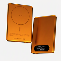 Offre Spéciale : Power Bank Magnétique Sans Fil en Alliage d'Aluminium Durable 5000mAh/10000mAh, Chargeur Portable Personnalisable avec Logo pour Usage Quotidien