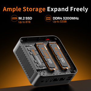 Mini PC de Alto Rendimiento Ryzen <span class=keywords><strong>5</strong></span> 3500U, Doble SSD <span class=keywords><strong>M</strong></span>.2 de hasta 8TB, Doble LAN, Salida HDMI 4K Tipo-C, WiFi <span class=keywords><strong>5</strong></span>, BT4.2, Mini Calculadora - Product Image 4