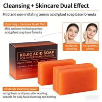 Label pribadi grosir sabun putih dasar Kojic Hotel kunyit Sabun pemutih mencerahkan kunyit sabun asam Kojic