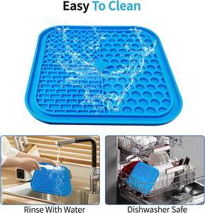 Zmaker personnalisé chien lécher tapis chat mangeoire lente lécher Pad avec ventouses Puzzle chien lent Silicone chien lécher tapis - Product Image 6