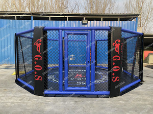 Jaula de Combate Resistente / Jaula de Entrenamiento Montada en el Suelo, Jaula Octagonal para MMA / <span class=keywords><strong>UFC</strong></span> / Kickboxing / Boxeo - Product Image 3