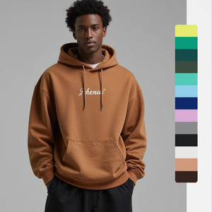 TKAN749 OEM personalizado de alta calidad de los hombres de peso pesado de gran tamaño 100% algodón francés Terry Hoody impresión letras 3D ropa de punto - Product Image 1