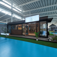 Kiosque à café modulaire préfabriqué en conteneur High Cube de 40 pieds pour la rue, les places publiques et les centres de villégiature