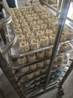 Machine à Shaomai en acier inoxydable, machine de production de Siomai haute capacité, fonctionnement automatique du moteur, puissance 3800W, 130 pièces/min