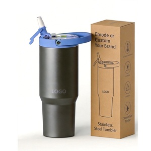 Taza de 950 ml de Acero Inoxidable con Tapa y Pajita Personalizable para Café, Cerveza y Agua - Product Image 1