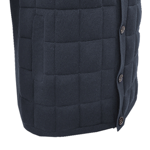 Top Quality Korea Style New Design <strong>Men's</strong> Navy <strong>Knitted</strong> Vest Padded <strong>Waistcoat</strong> Warmer Gilet Could Custom - Product Image 6