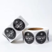 Autocollant Personnalisé pour Boulangerie avec Logo, Autocollant D'emballage Rond, Impression Adhésive en Vinyle Étanche, Rouleau d'Étiquettes d'Obturation Alimentaire