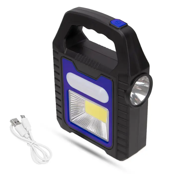 Linterna LED de Camping 3 en 1, recargable por USB, luz de emergencia resistente al agua