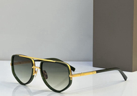 Lunettes de soleil de luxe surdimensionnées en métal à double pont, monture simple en forme de crapaud, pour hommes, mode, conduite en extérieur