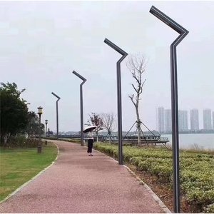 Solar Garden <b>Lights</b> 3M 4M <b>LED</b> Aluminum Body With <b>Light</b> <b>Sensor</b> Mono Si Solar Cell 5 Year Warranty Outdoor Pathway Lighting - Product Image 2