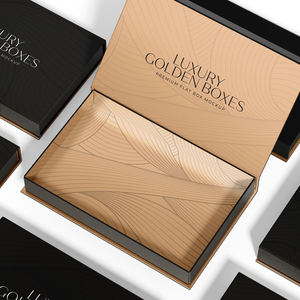 Özel Logo siyah manyetik hediye karton kutu UV kaplama geri dönüşümlü katlanır sert sert ambalaj kutuları mıknatıs kapaklı - Product Image 4