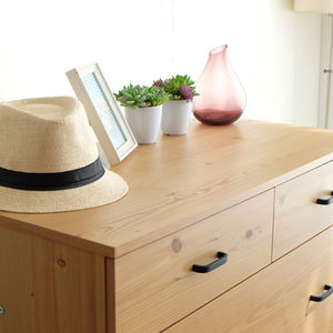 Armario de Almacenamiento de Ropa de Madera con 5 Cajones, Diseño Escandinavo Moderno, para Dormitorio y Sala de Estar - Product Image 6