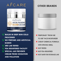 Crème Protéinée au Collagène AFCARE Éclaircissante Anti-Âge pour le Cou, Estompe les Rides et Ridules, Raffermit et Rajeunit, Nourrit