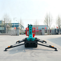 Mini nacelle élévatrice araignée articulée automotrice 14,2 m, élévateur hydraulique électrique à bras télescopique 8,5 m pour l'élagage des arbres